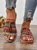 Women's Fringe Decor Flat Sandals, Beach Resort Bohemian Slippers, Fashionable Versatile Outdoor Wear